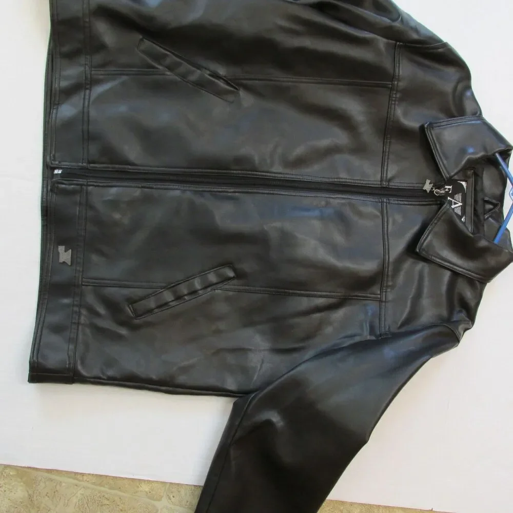 Armani Emporio Collezione L Faux leather jacket - Picture 4 of 13